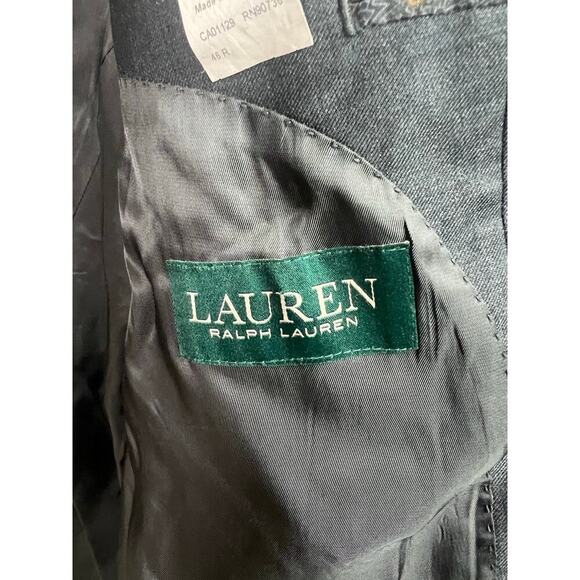 Lauren Ralph Lauren Men's Dark Gray Blazer Wool Natural Stretch 46R - Picture 11 of 16